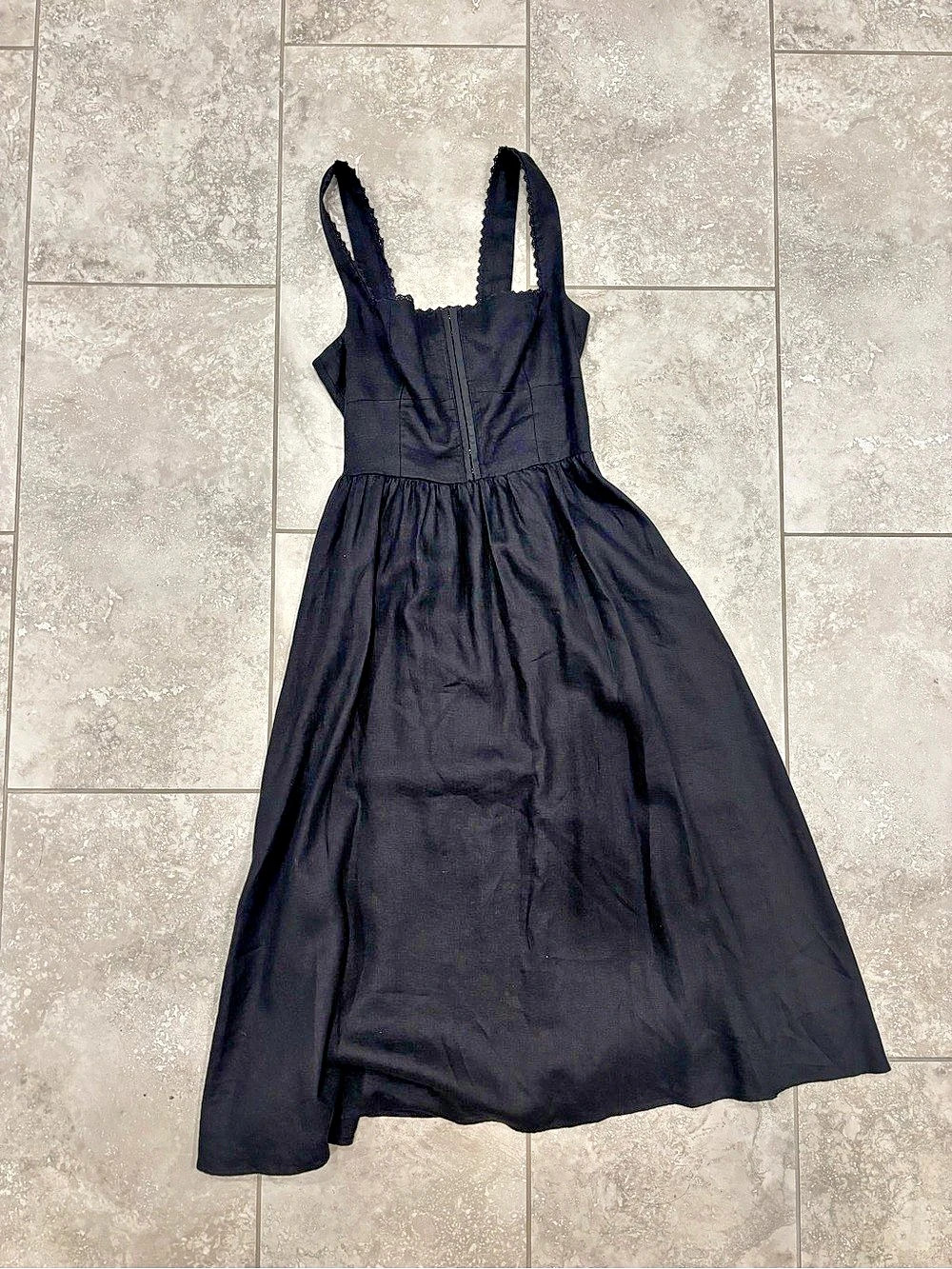Reformation Black Mini Dress Size 6 Like New
